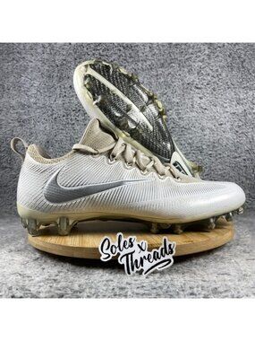 Nike Vapor Untouchable Pro Football Size 12 Men White Metallic Silver 833385-102